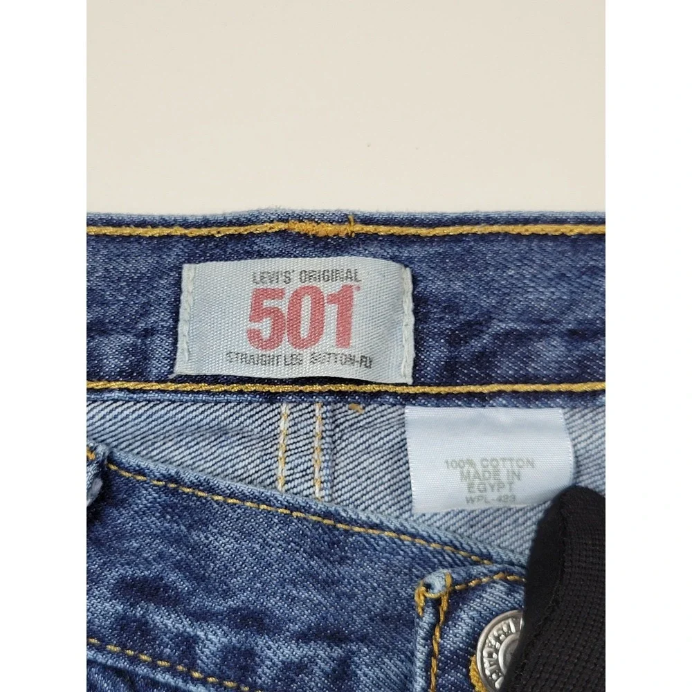Vintage Levi's 501 Jeans Mens 36x36 Blue Excellent Straight Leg Button Fly Denim
